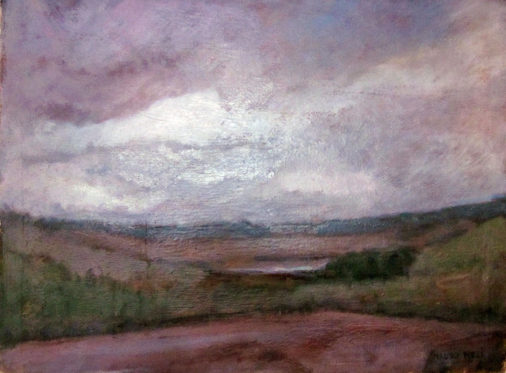 Opera: Paesaggio Ennese - Artista: Mauro Meli - Pittore
