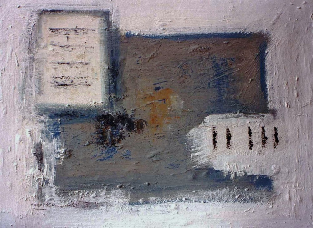 Opera: Tastiera su fondo Bianco - Artista: Mauro Meli - Pittore